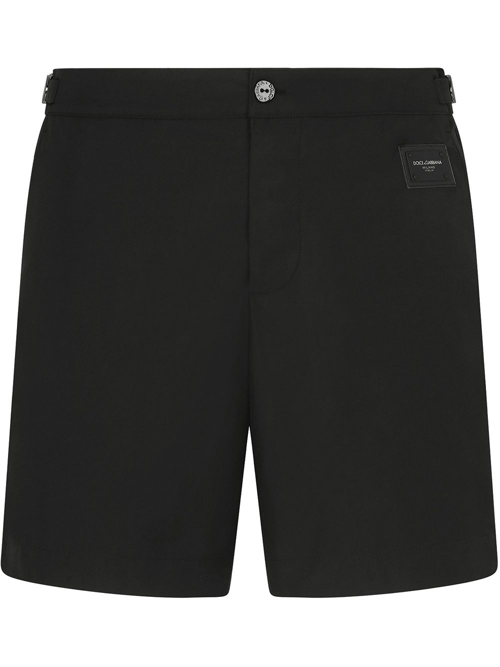 Dolce & Gabbana Badeshorts mit Logo-Schild - Schwarz von Dolce & Gabbana