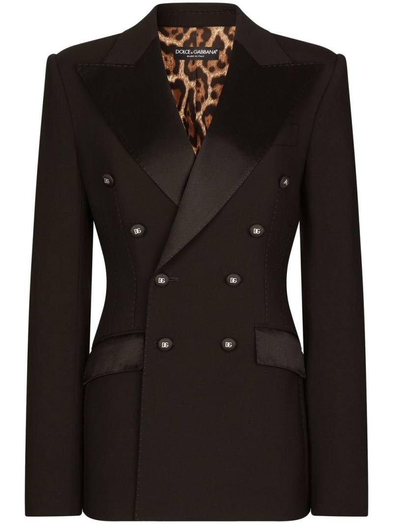 Dolce & Gabbana Smoking-Jacke aus Satin - Braun von Dolce & Gabbana