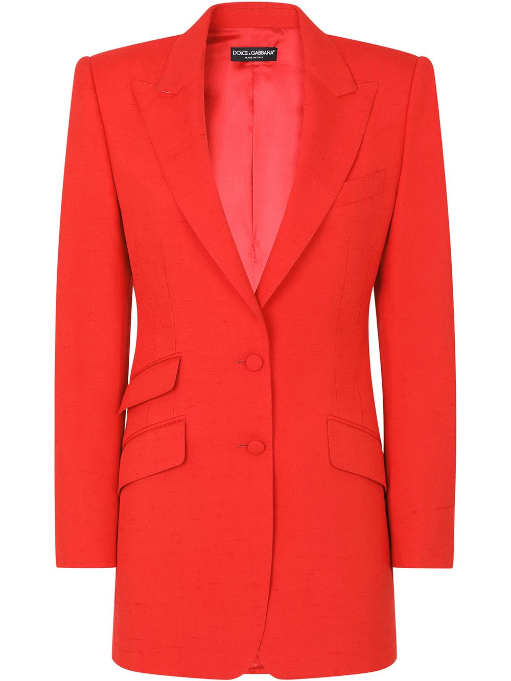 Dolce & Gabbana Einreihiger Blazer - Rot von Dolce & Gabbana