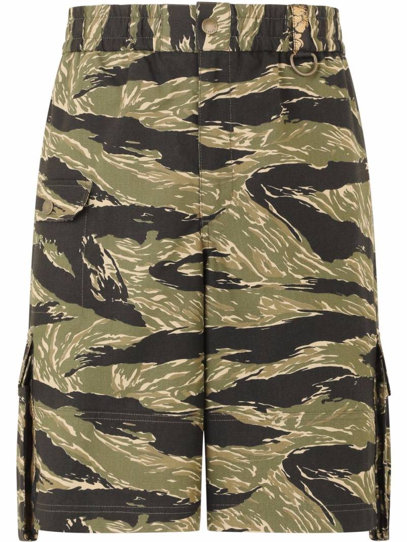 Dolce & Gabbana Cargo-Shorts mit abstraktem Print - Schwarz von Dolce & Gabbana