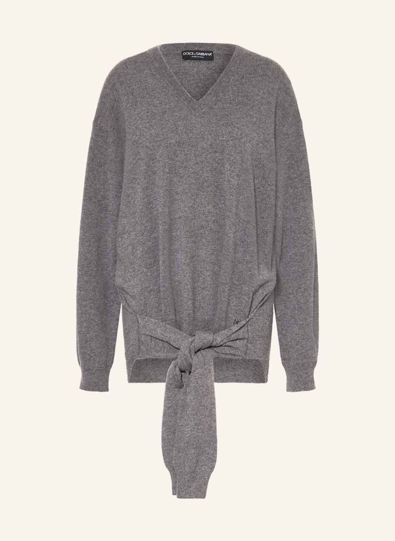 Dolce & Gabbana Cashmere-Pullover grau von Dolce & Gabbana