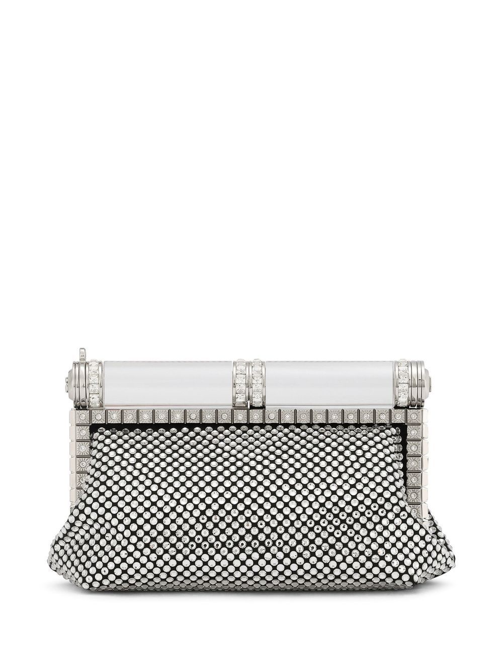 Dolce & Gabbana Clutch mit Strassverzierung - Grau von Dolce & Gabbana