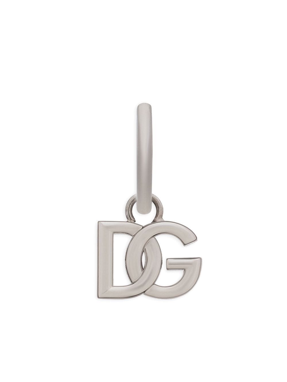 Dolce & Gabbana Creole mit DG-Logo - Silber von Dolce & Gabbana