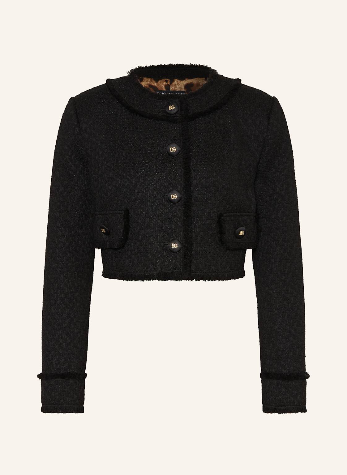 Dolce & Gabbana Cropped-Jacke schwarz von Dolce & Gabbana