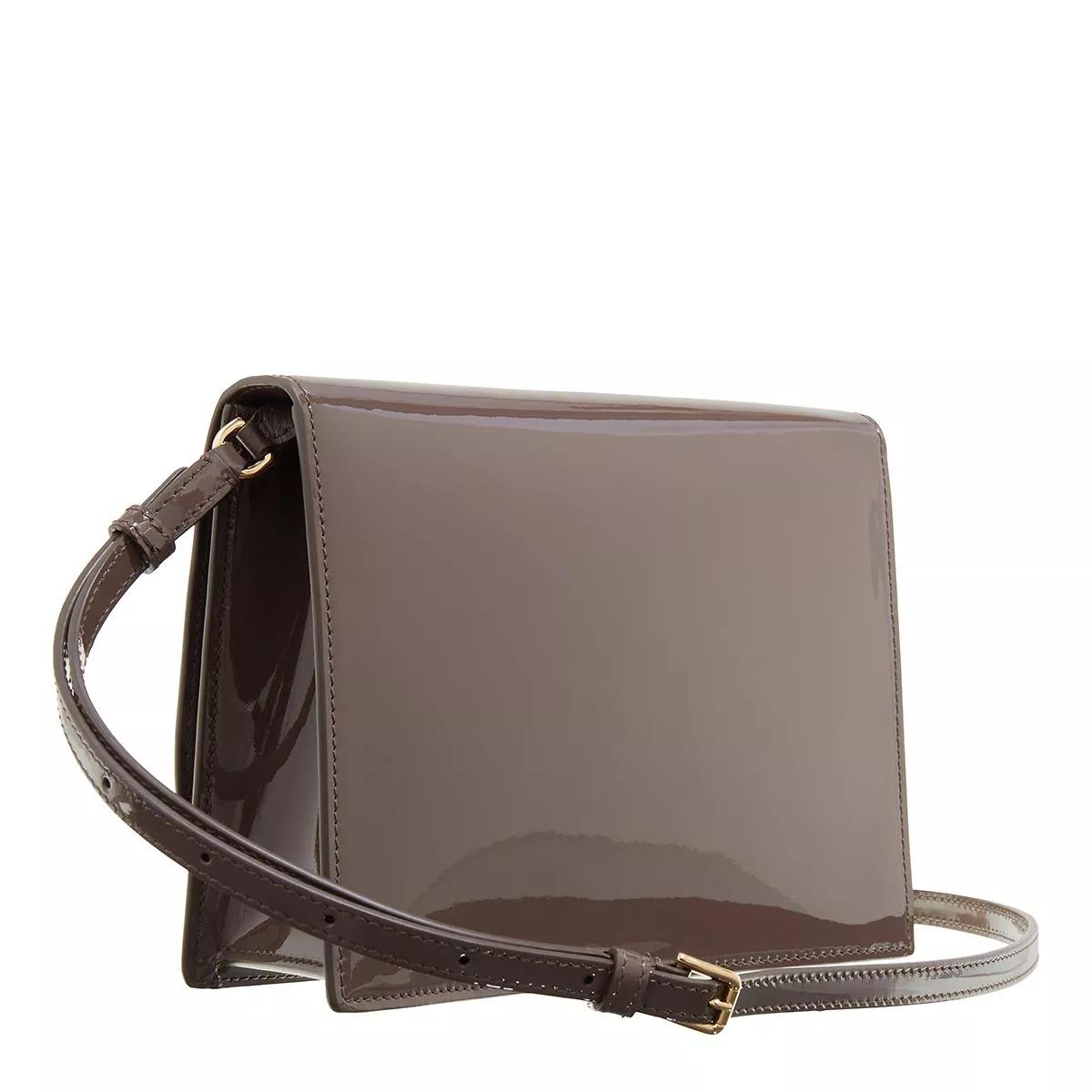 Dolce&Gabbana Crossbody Bags - DG Logo Shoulder Bag Patent Leather - Gr. unisize - in Braun - für Damen von Dolce&Gabbana