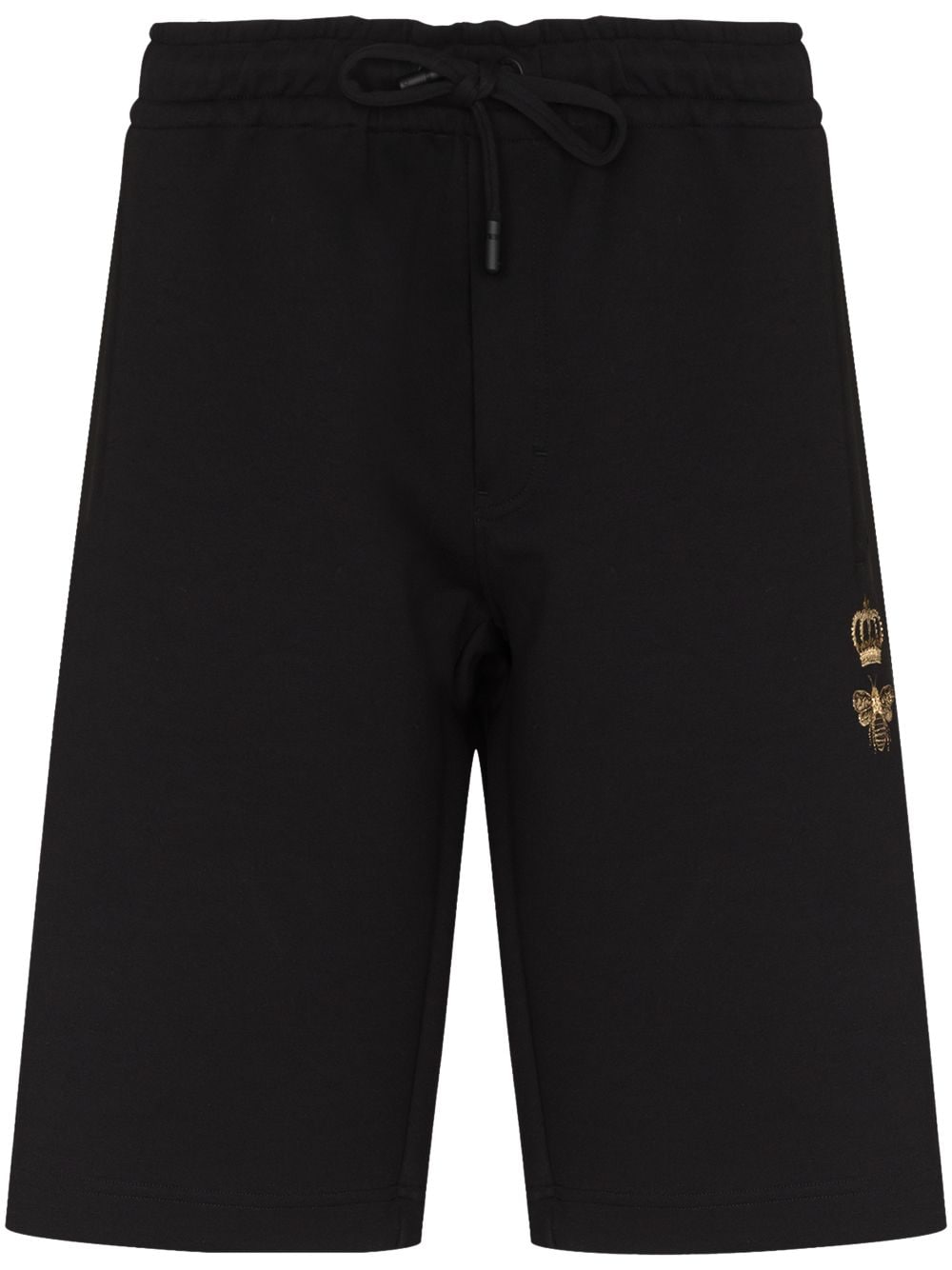 Dolce & Gabbana Shorts mit Bienenstickerei - Schwarz von Dolce & Gabbana