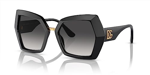 Dolce & Gabbana DG MONOGRAM DG 4377 Black/Grey Shaded 54/19/145 Damen Sonnenbrillen von Dolce & Gabbana