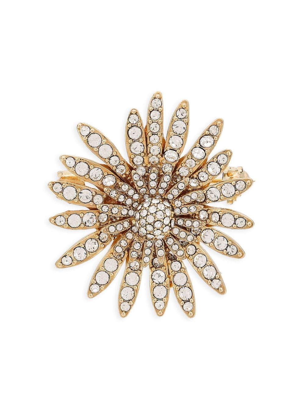 Dolce & Gabbana Daisy Brosche mit Kristallverzierung (30mm) - Gold von Dolce & Gabbana