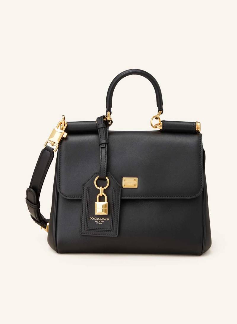 Dolce & Gabbana Handtasche My Sicily Plongé schwarz von Dolce & Gabbana