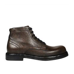 Dolce & Gabbana Herren Leder-stiefeletten Braun von Dolce & Gabbana