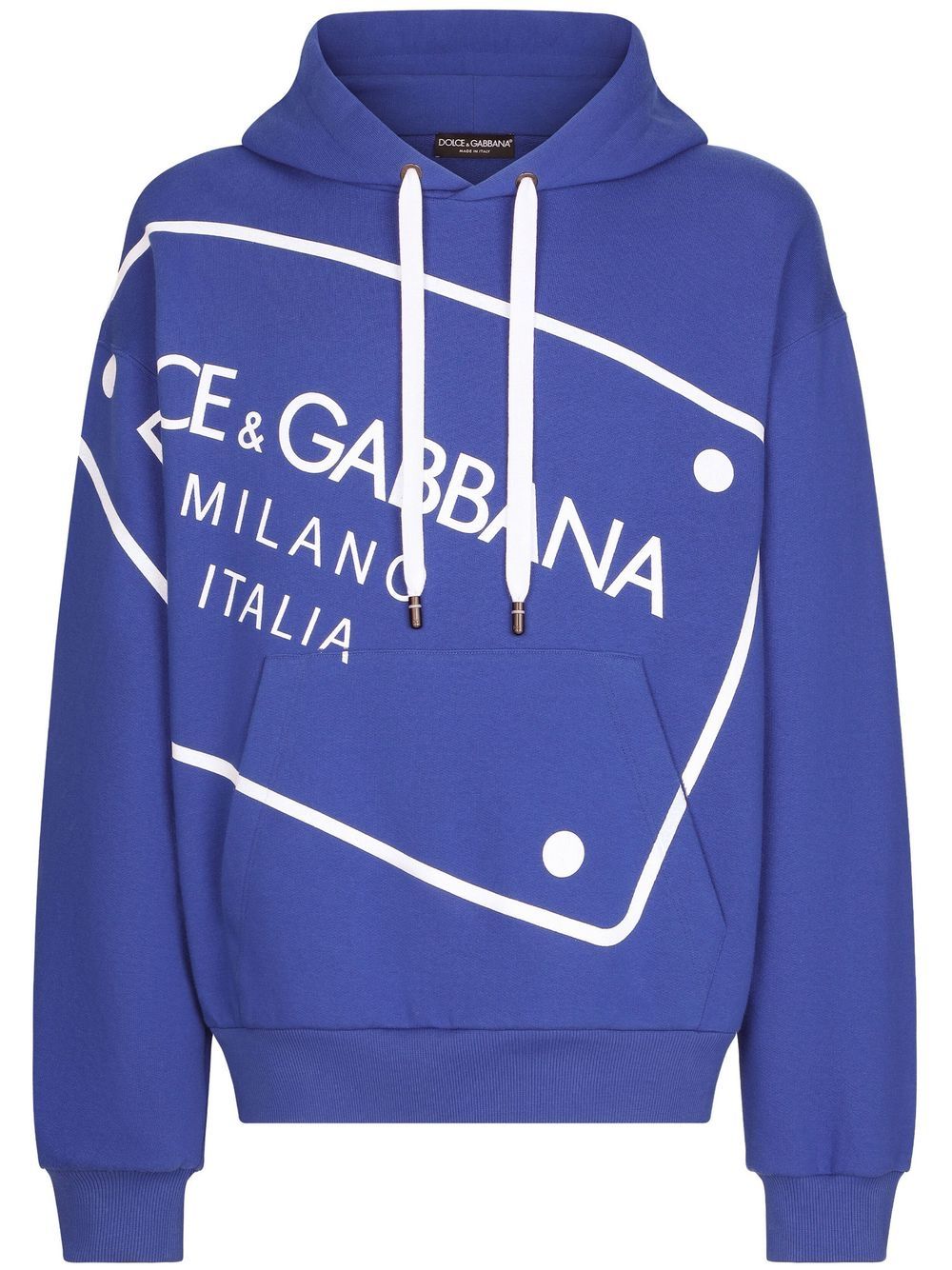 Dolce & Gabbana Hoodie mit Kordelzug - Blau von Dolce & Gabbana