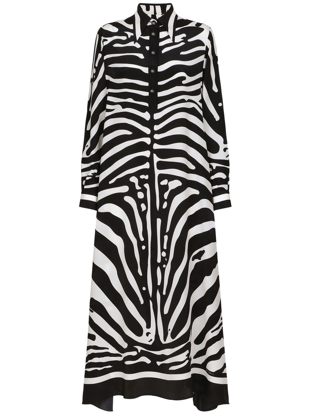 Dolce & Gabbana Kaftan mit Zebra-Print - Schwarz von Dolce & Gabbana