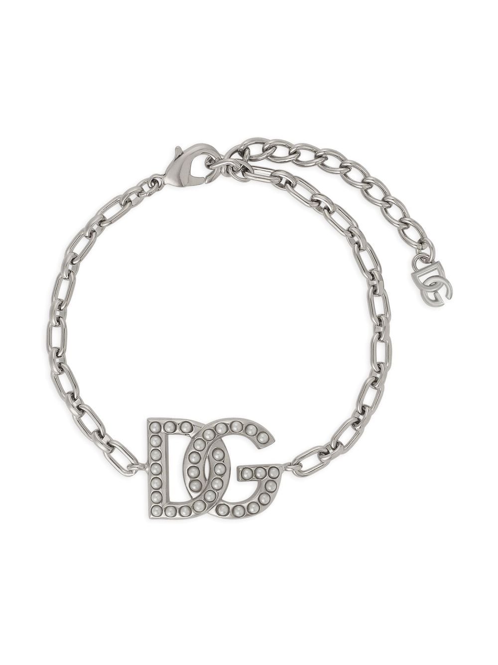 Dolce & Gabbana Kettenarmband mit DG-Logo - Silber von Dolce & Gabbana