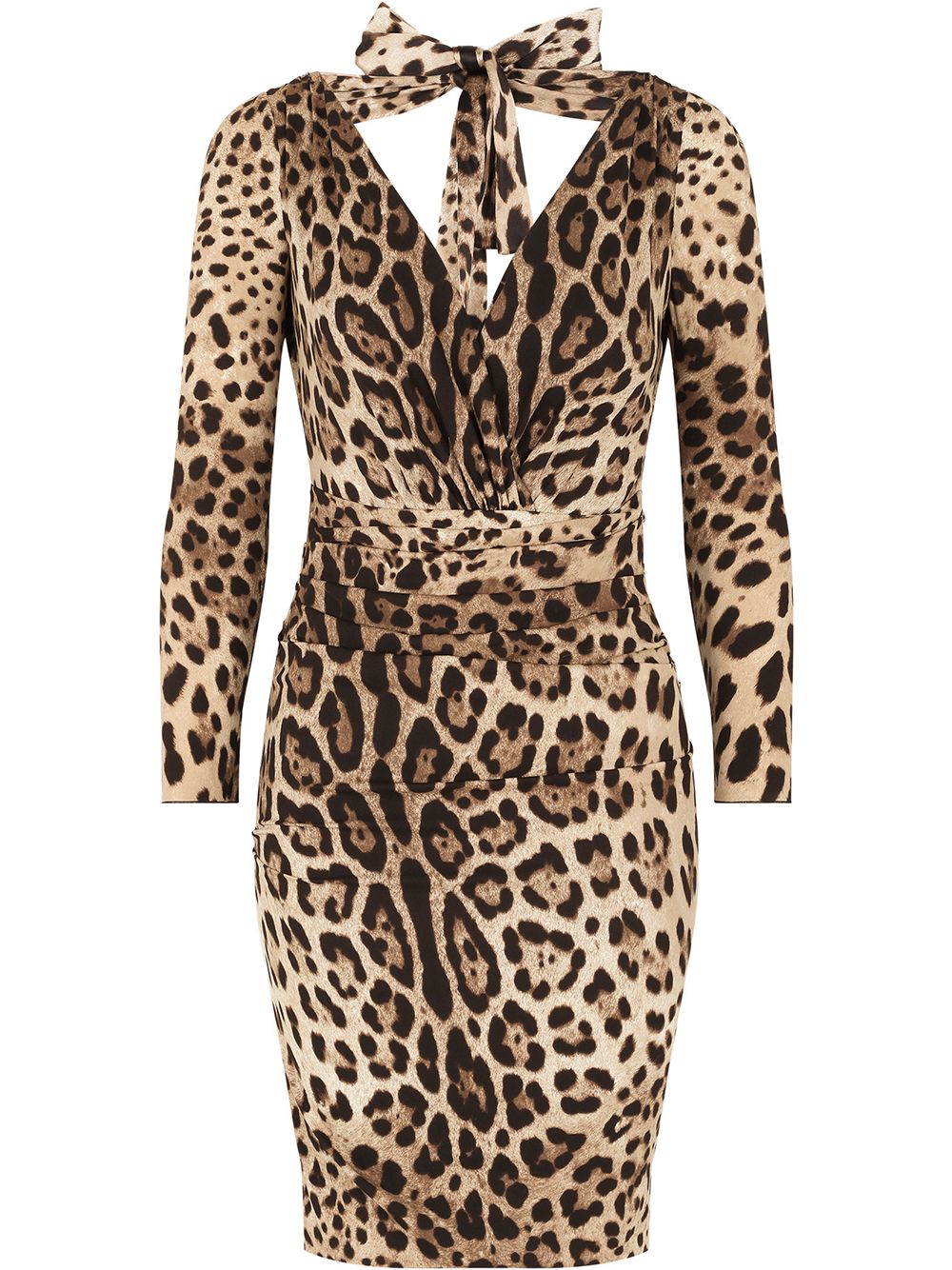 Dolce & Gabbana Kleid mit Leoparden-Print - Nude von Dolce & Gabbana