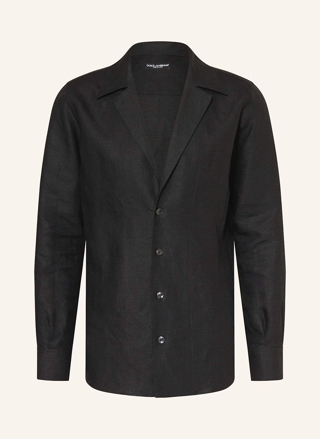Dolce & Gabbana Leinenhemd Regular Fit schwarz Dolce & Gabbana Leinenhemd Regular Fit schwarz von Dolce & Gabbana