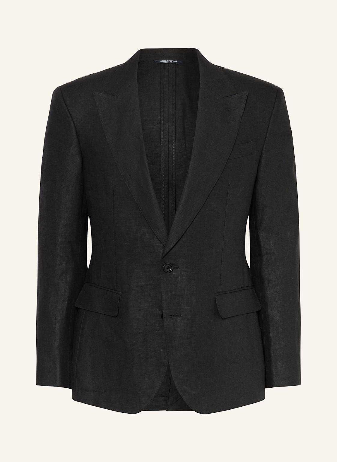 Dolce & Gabbana Leinensakko Extra Slim Fit schwarz Dolce & Gabbana Leinensakko Extra Slim Fit schwarz von Dolce & Gabbana