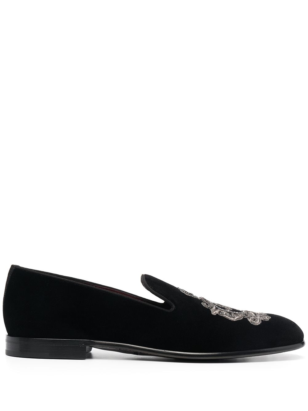 Dolce & Gabbana Bestickte Leonardo Slipper - Schwarz von Dolce & Gabbana