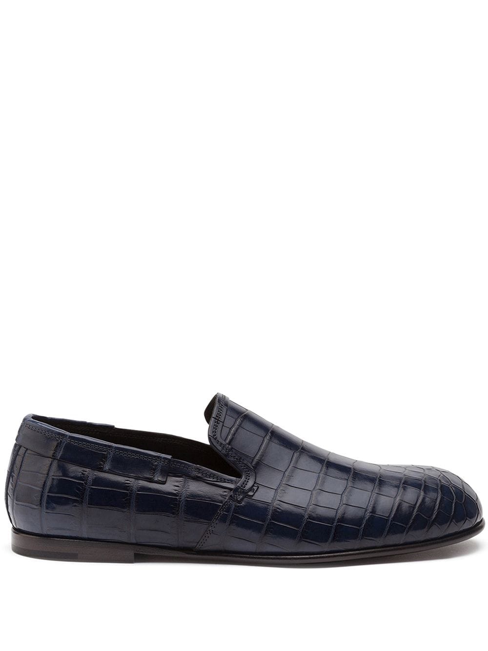 Dolce & Gabbana Loafer mit Kroko-Optik - Blau von Dolce & Gabbana