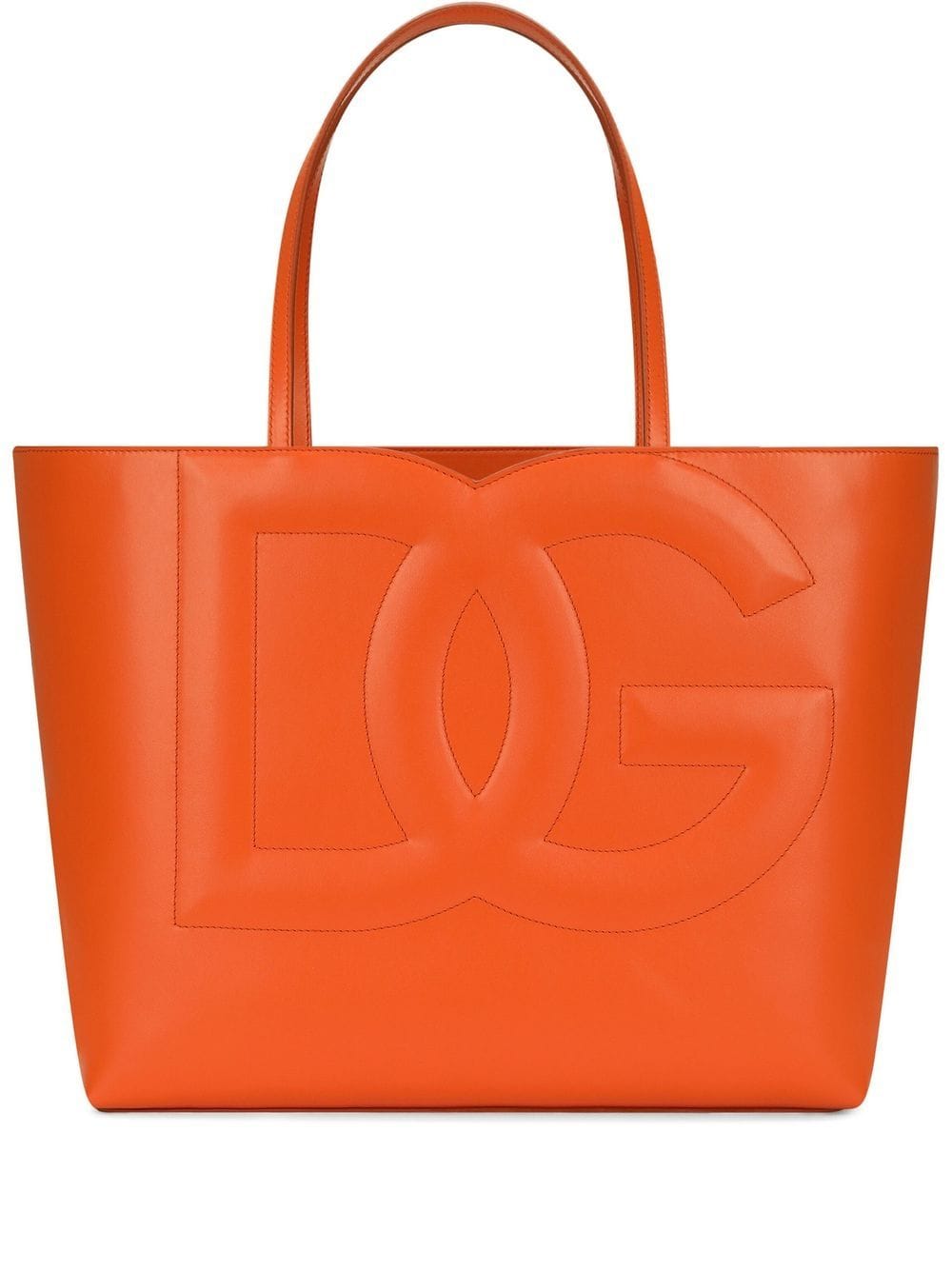 Dolce & Gabbana Mittelgroßer DG Logo Shopper - Orange von Dolce & Gabbana