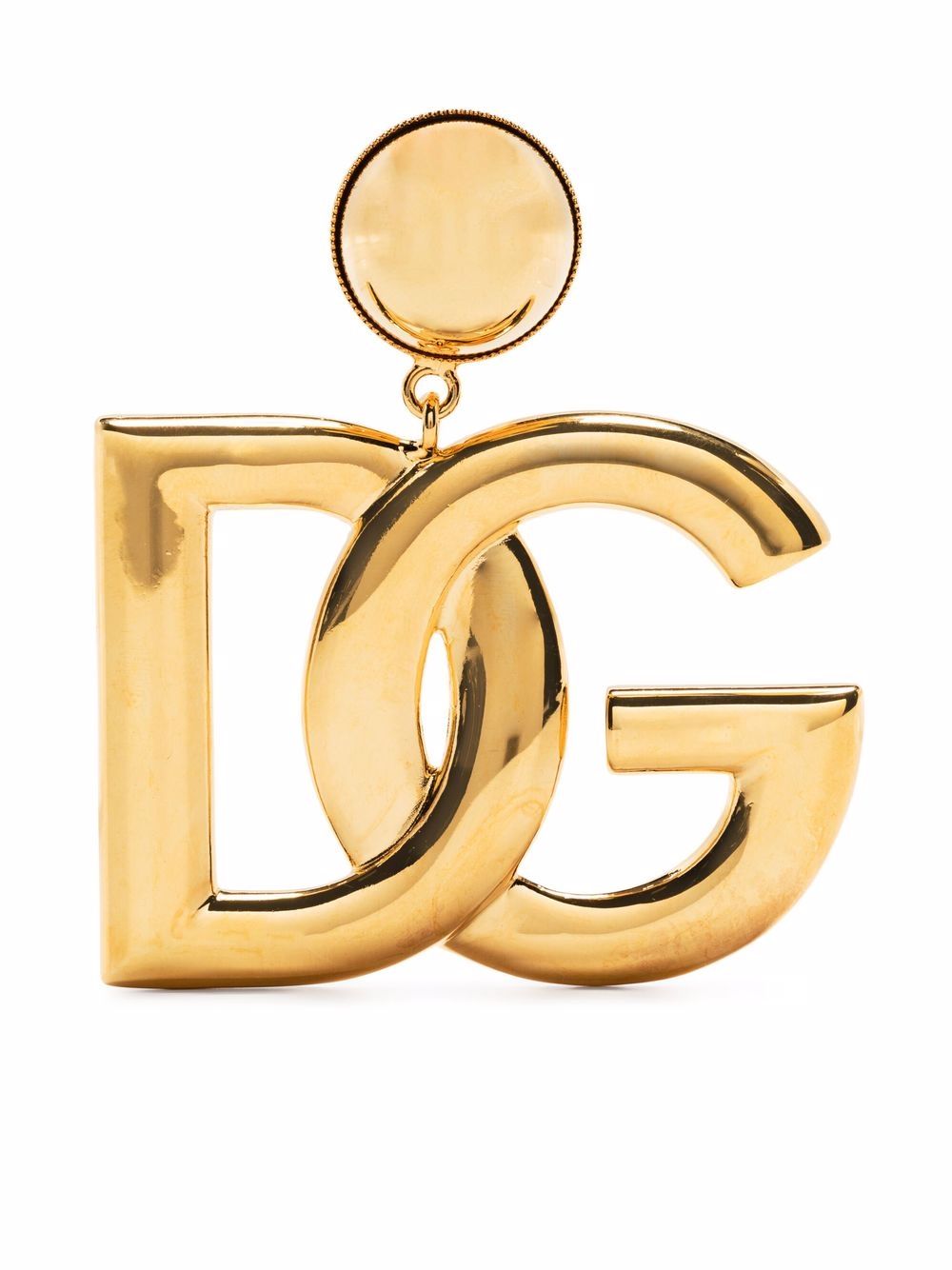 Dolce & Gabbana Ohrclips mit Logo - Gold von Dolce & Gabbana