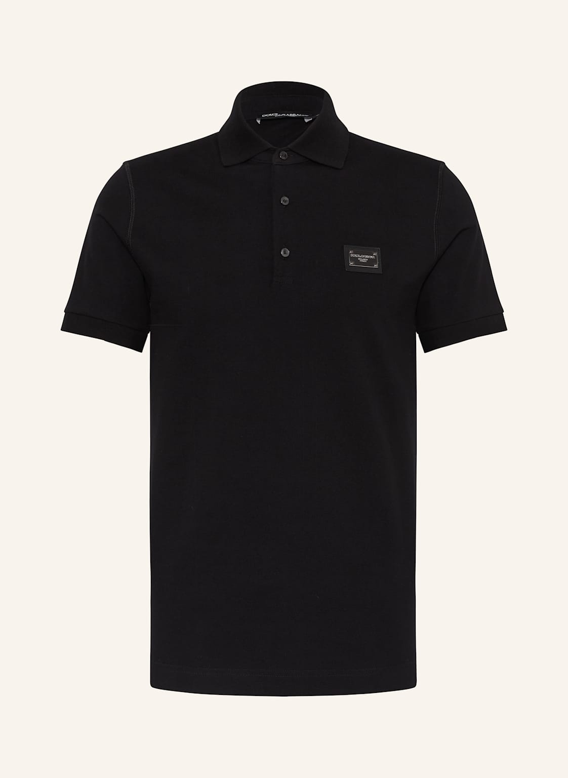 Dolce & Gabbana Piqué-Poloshirt schwarz von Dolce & Gabbana
