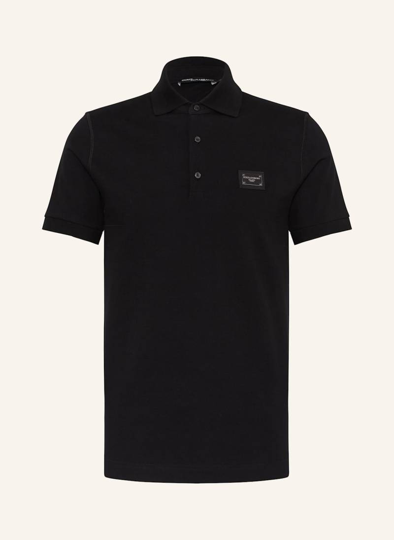 Dolce & Gabbana Piqué-Poloshirt schwarz von Dolce & Gabbana