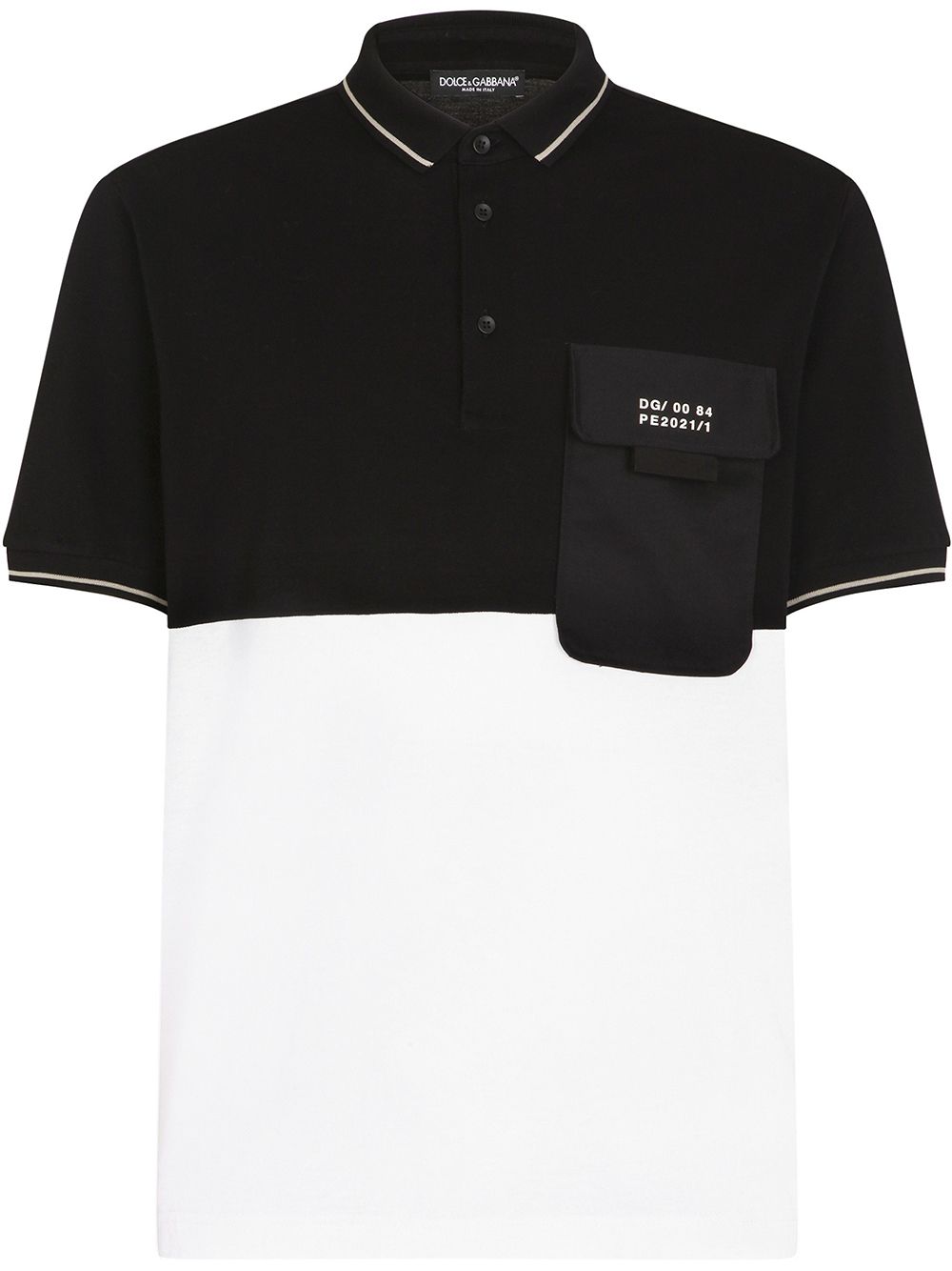 Dolce & Gabbana Poloshirt mit Logo-Patch - Schwarz von Dolce & Gabbana