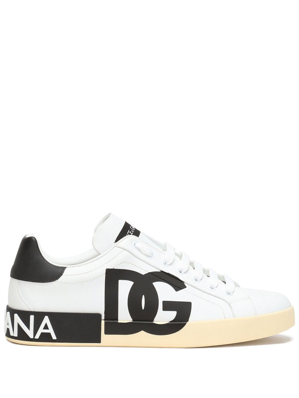 Dolce & Gabbana Portofino Sneakers mit Logo-Print - Weiß von Dolce & Gabbana