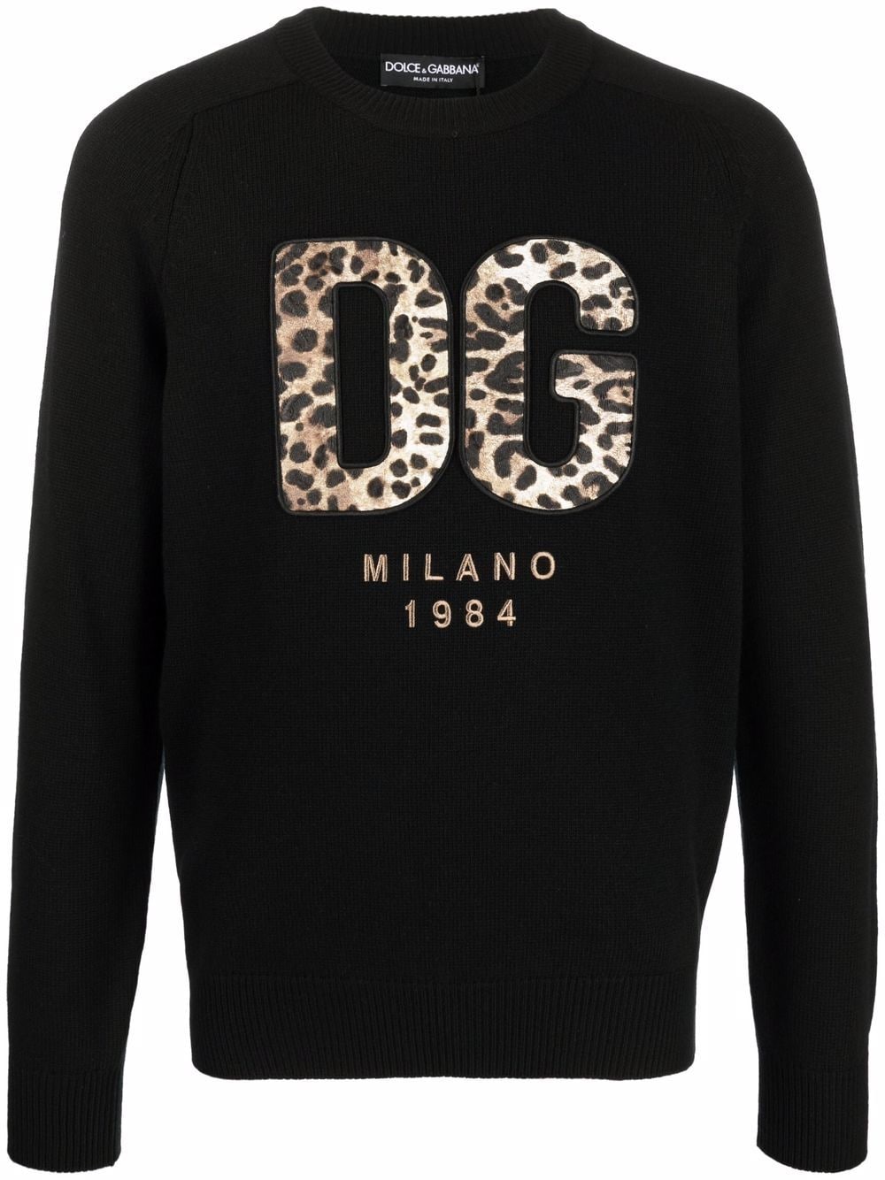 Dolce & Gabbana Pullover mit Logo-Patch - Schwarz von Dolce & Gabbana