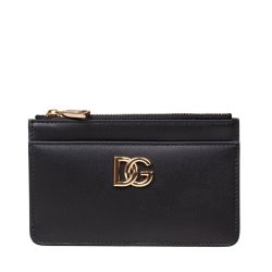 Dolce & Gabbana Schwarzer Lederkartenhalter von Dolce & Gabbana