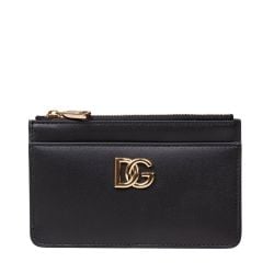 Dolce & Gabbana Schwarzer Lederkartenhalter von Dolce & Gabbana