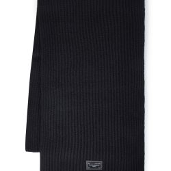 Dolce & Gabbana Schwarzer Woll-kaschmir Schal von Dolce & Gabbana