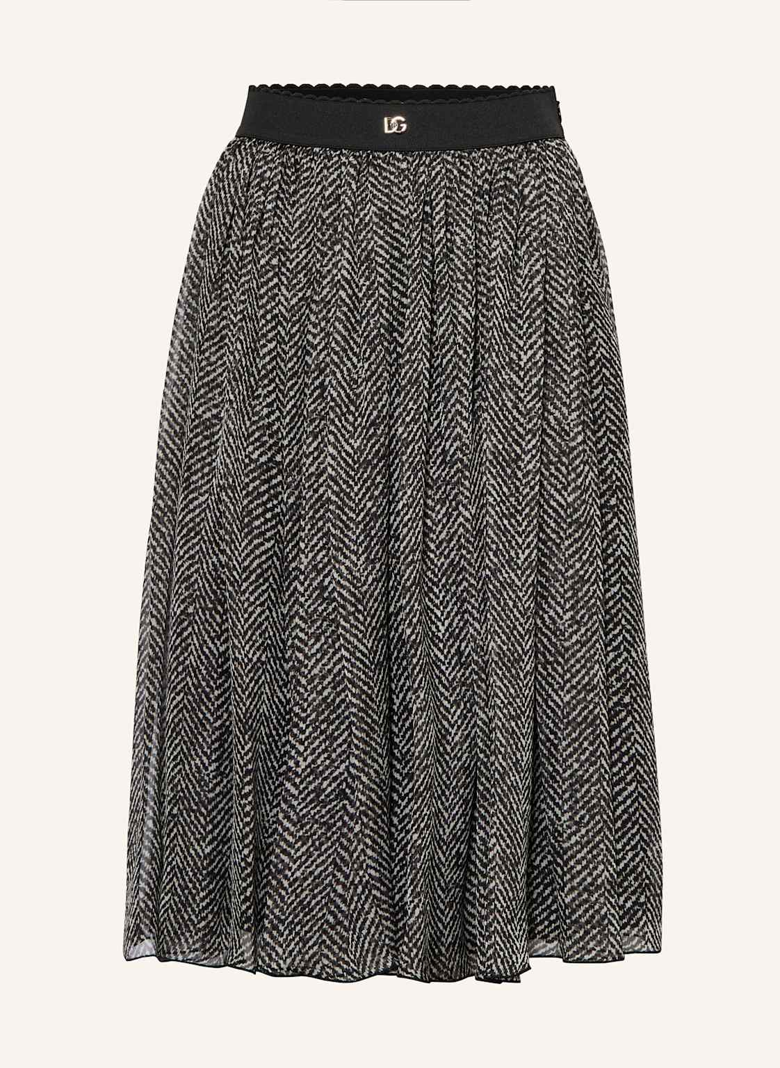 Dolce & Gabbana Seidenrock schwarz von Dolce & Gabbana