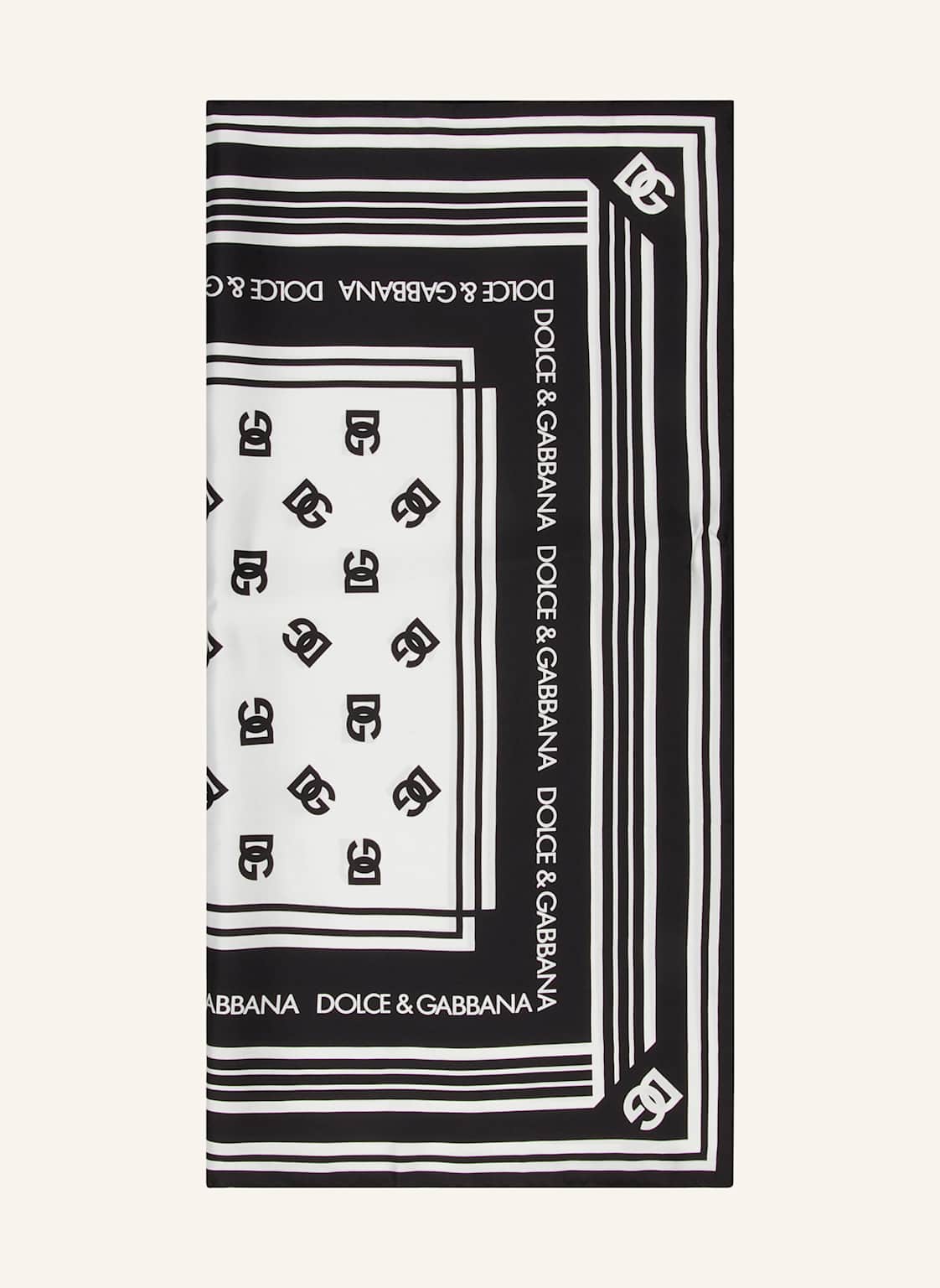 Dolce & Gabbana Seidentuch schwarz von Dolce & Gabbana