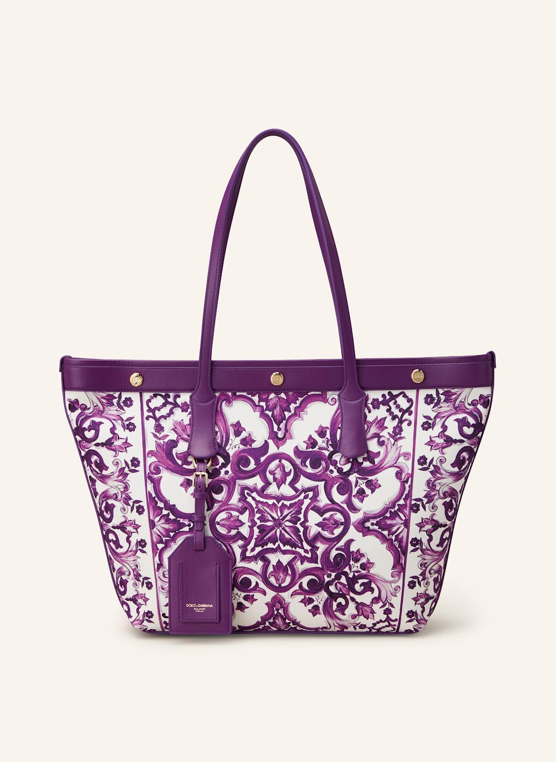 Dolce & Gabbana Shopper Atene Mit Pouch lila von Dolce & Gabbana