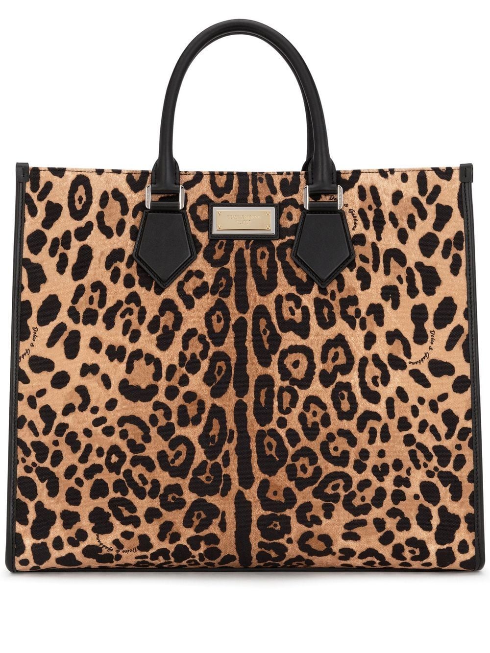 Dolce & Gabbana Shopper mit Leoparden-Print - Braun von Dolce & Gabbana