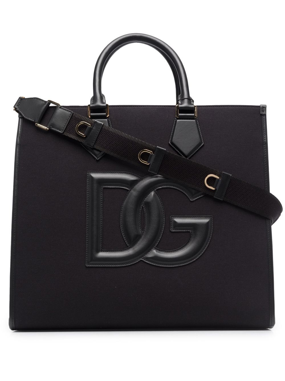 Dolce & Gabbana Shopper mit Logo-Patch - Schwarz von Dolce & Gabbana