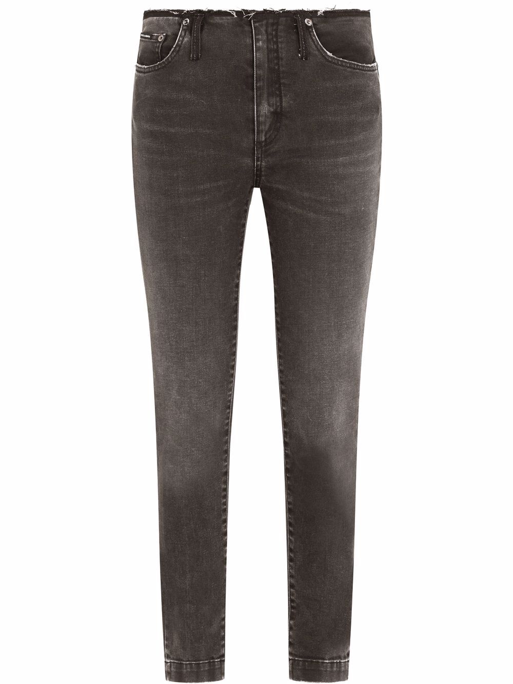 Dolce & Gabbana Ungesäumte Skinny-Jeans - Schwarz von Dolce & Gabbana