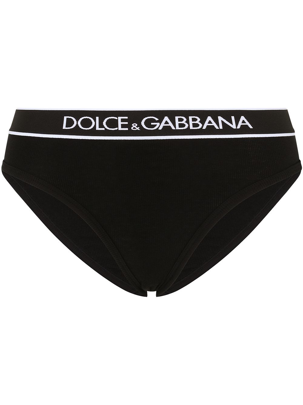 Dolce & Gabbana Slip mit Logo-Bund - Schwarz von Dolce & Gabbana