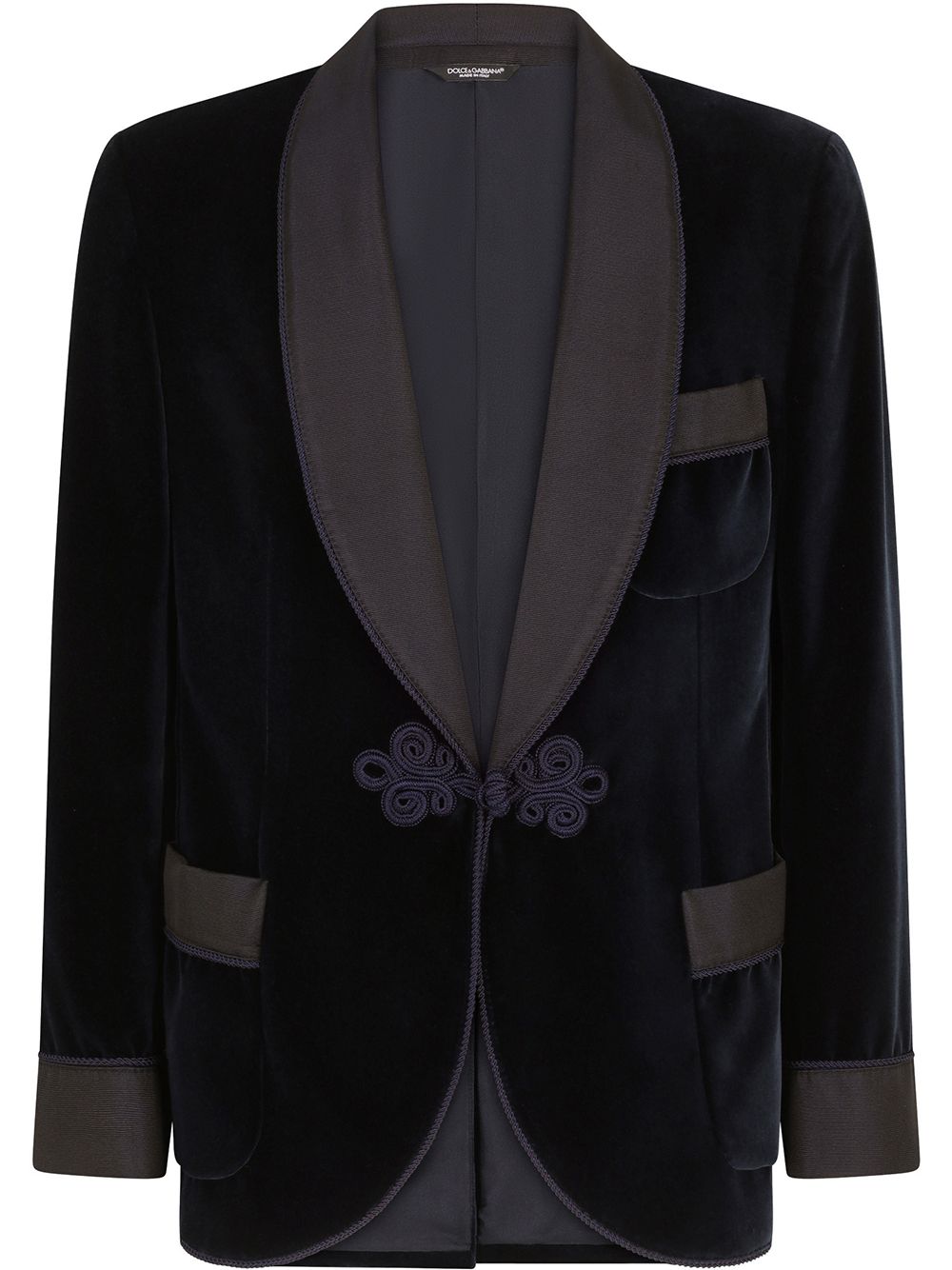 Dolce & Gabbana Smoking-Jacke aus Samt - Blau von Dolce & Gabbana