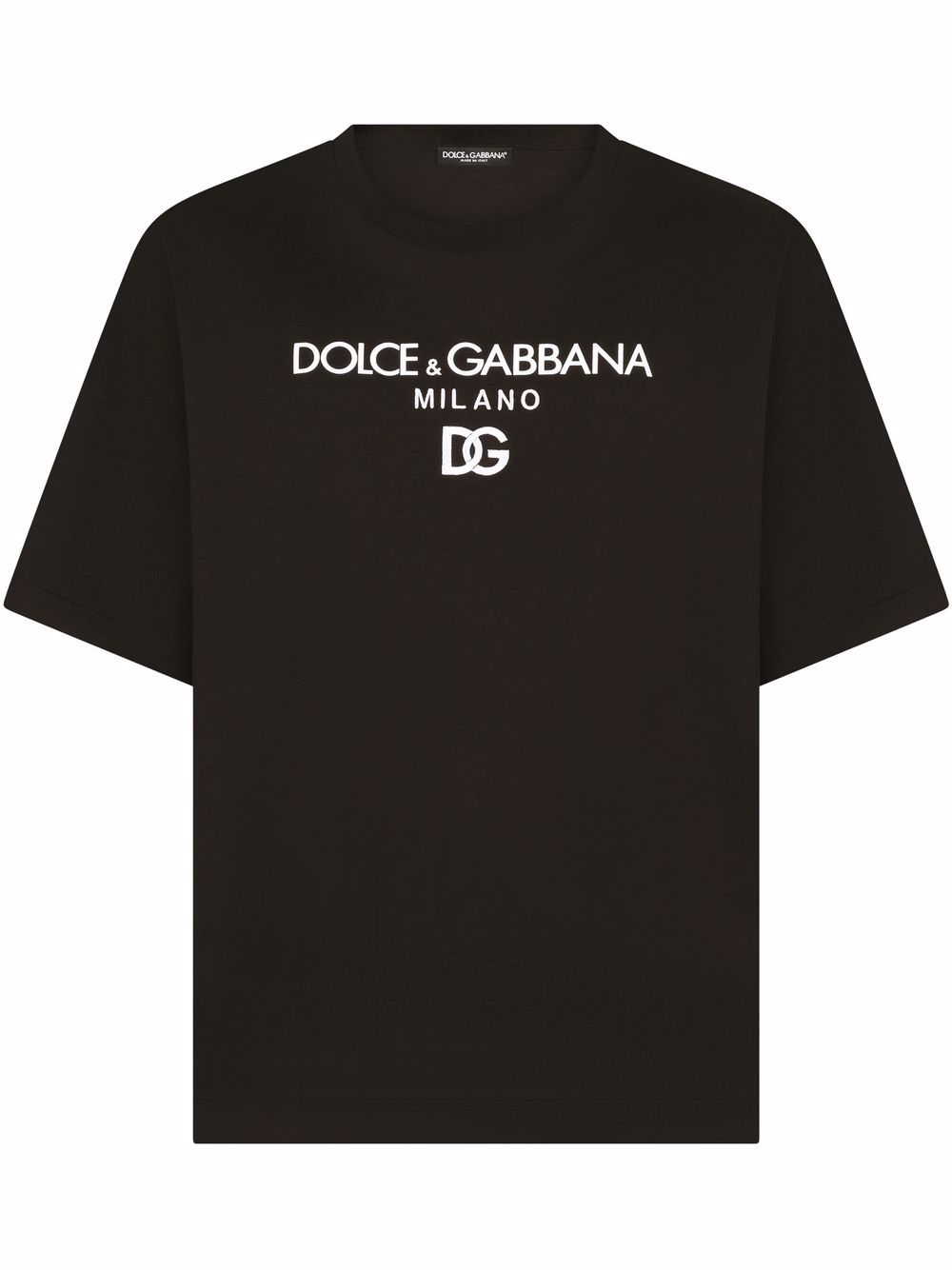 Dolce & Gabbana T-Shirt mit Logo-Stickerei - Schwarz von Dolce & Gabbana