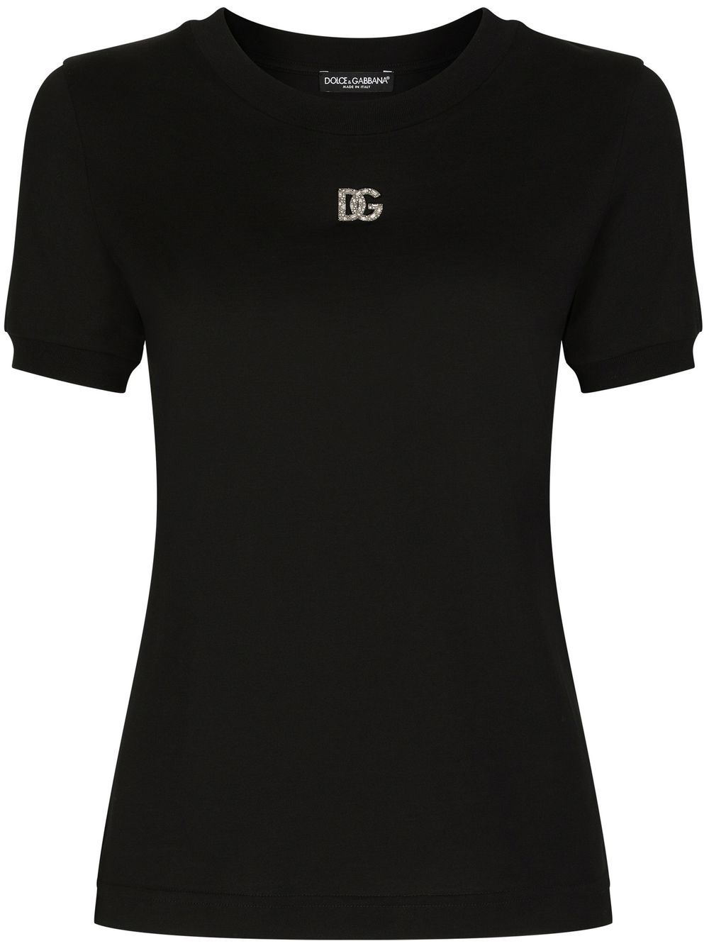 Dolce & Gabbana T-Shirt mit Kristallverzierung - Schwarz von Dolce & Gabbana