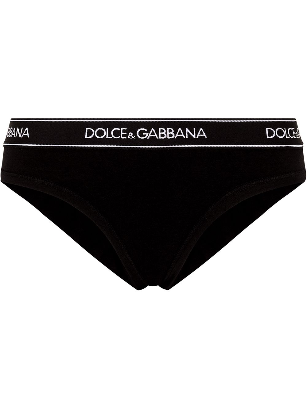 Dolce & Gabbana Slip mit hohem Beinausschnitt - Schwarz von Dolce & Gabbana