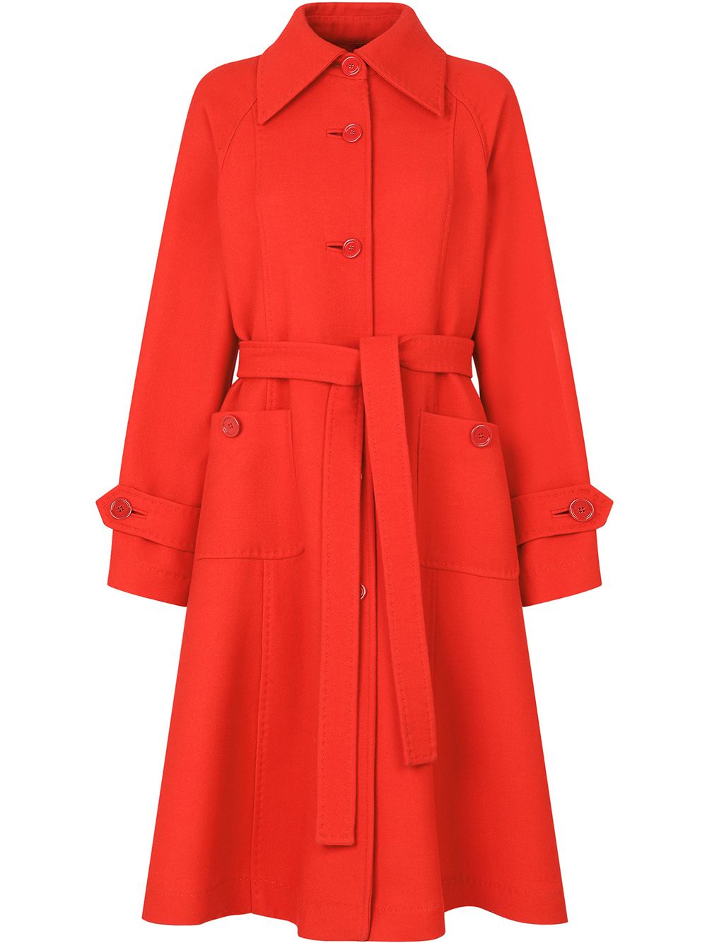 Dolce & Gabbana Trenchcoat mit Gürtel - Rot von Dolce & Gabbana