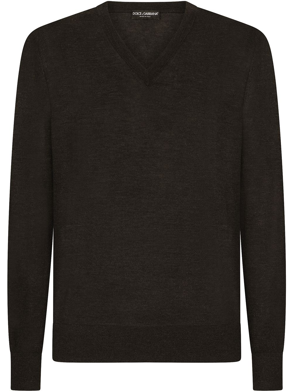 Dolce & Gabbana Kaschmirpullover mit V-Ausschnitt - Grau von Dolce & Gabbana