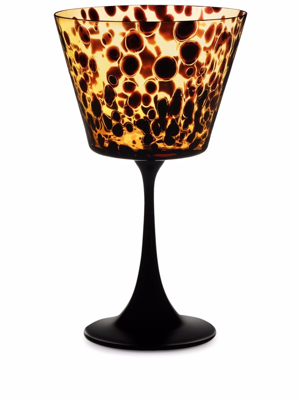 Dolce & Gabbana Weinglas mit Leoparden-Print - Braun von Dolce & Gabbana
