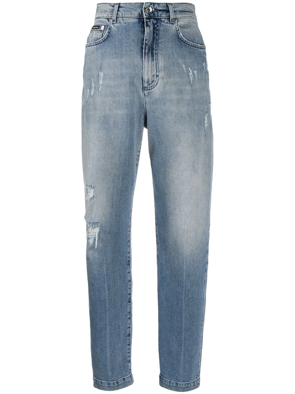 Dolce & Gabbana Boyfriend-Jeans im Distressed-Look - Blau von Dolce & Gabbana