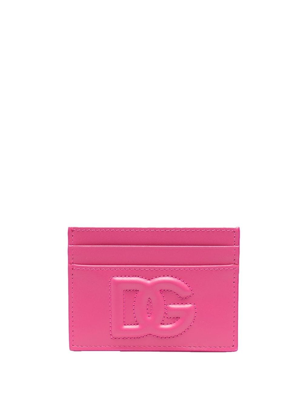 Dolce & Gabbana Kartenetui mit Logo-Prägung - Rosa von Dolce & Gabbana