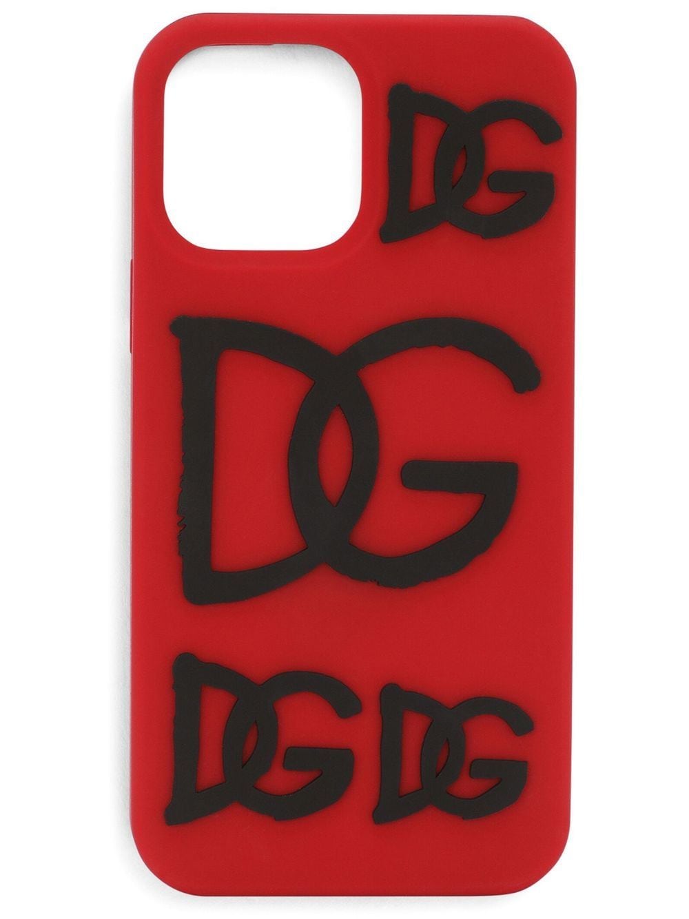 Dolce & Gabbana iPhone 13 Pro Max-Hülle mit Logo-Prägung - Rot von Dolce & Gabbana