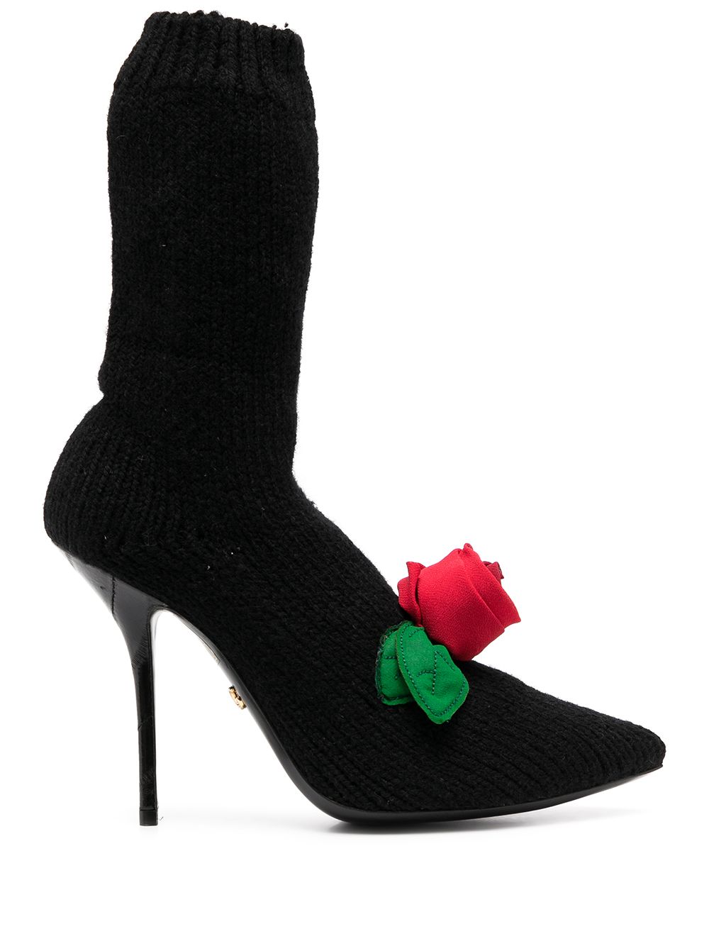 Dolce & Gabbana Gestrickte Stiefel - Schwarz von Dolce & Gabbana